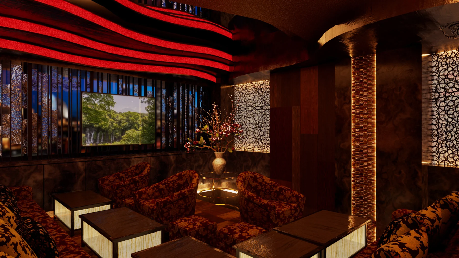 東京都/キャバクラ Viproom/店舗設計,パース（写真17）