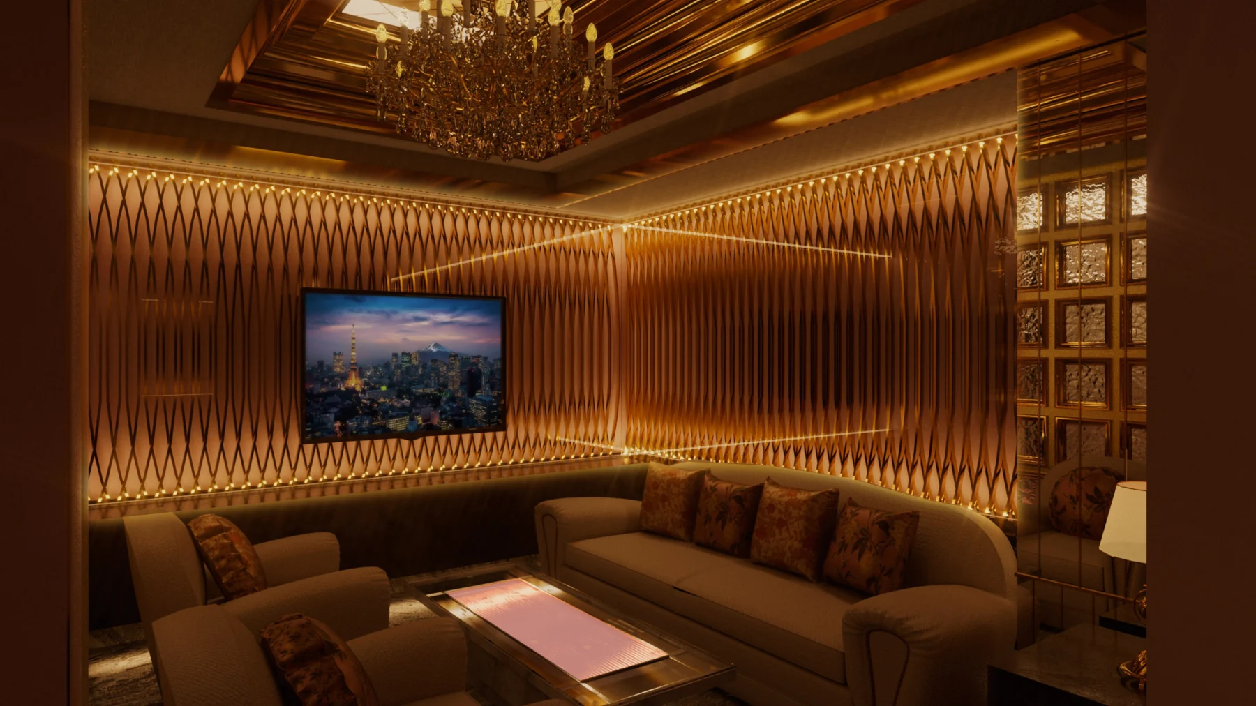 東京都/キャバクラ Viproom/店舗設計,パース（写真11）